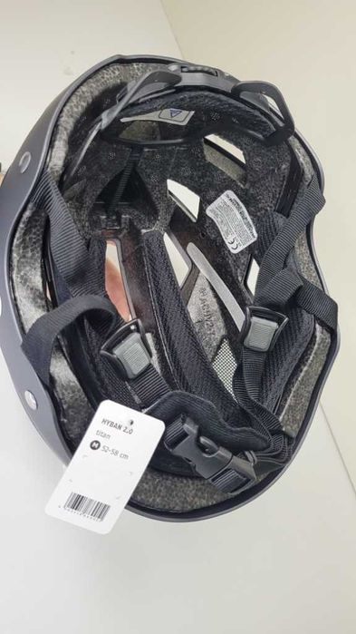 Miejski kask rowerowy ABUS HYBAN 2.0 titan rozmiar M 52-58cm