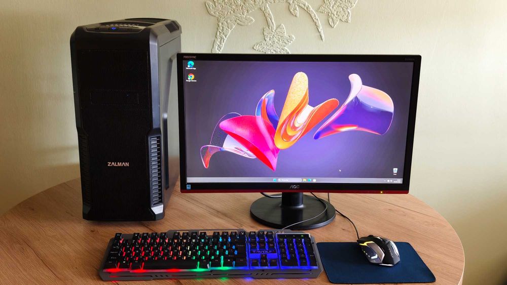 Kompletny zestaw Gamingowy i7-9700 | GTX 1080 | 16GB | Monitor AOC | Serwisowany