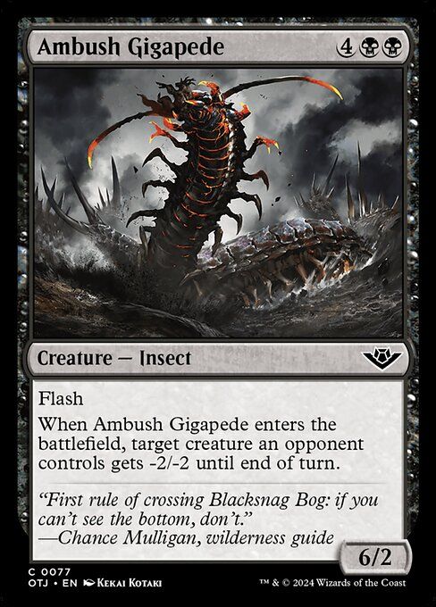 Karta Magic The Gathering Ambush Gigapede OTJ 77