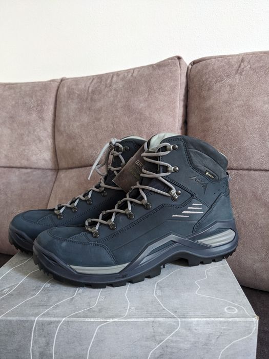 Чоловічі черевики туристичні lowa renegade 100 gtx mid шкіряні