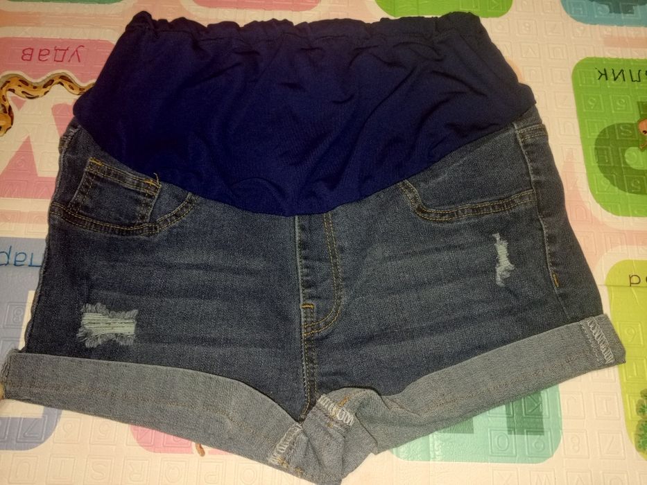 Шорти джинсові для вагітних М ОС 41-44, одяг для вагітних