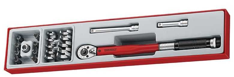 Chave Dinamométrica 3/8" 20 - 110 Nm + acessórios Teng Tools