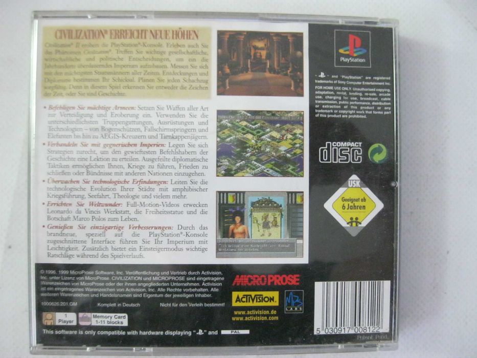 Gra PSX (Play Station 1) -Civilization II