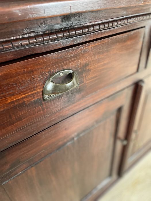 STARY kredens z duszą RUSTYKALNY WĄSKI vintage antyczny RETRO