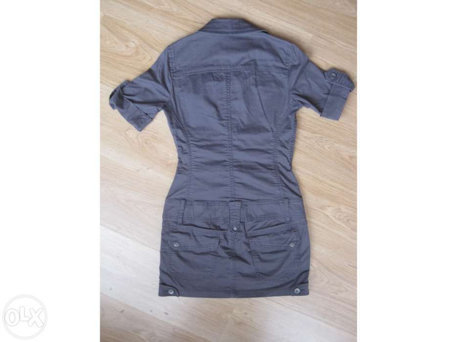 Vestido Zara cinzento tam M