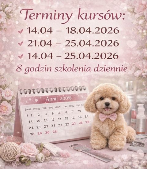 Kurs Groomerski Strzyżenia psów Jarocin, KoźminBorek Pleszew,Kalisz