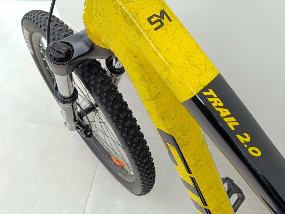 Rower górski Storm Trail Man 2.0 żółty-czarne wzorki 15"