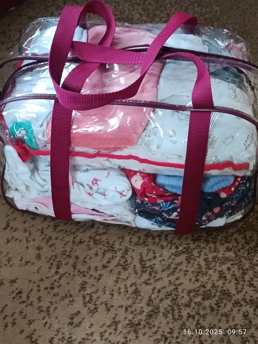 Сумка речей для дівчинки 0-3 міс