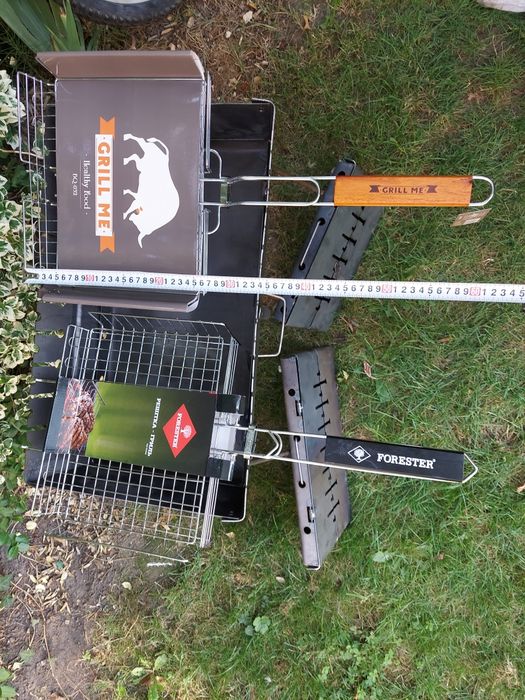 Grill / Mangal składany walizka, sampura, kratki(siatka)
