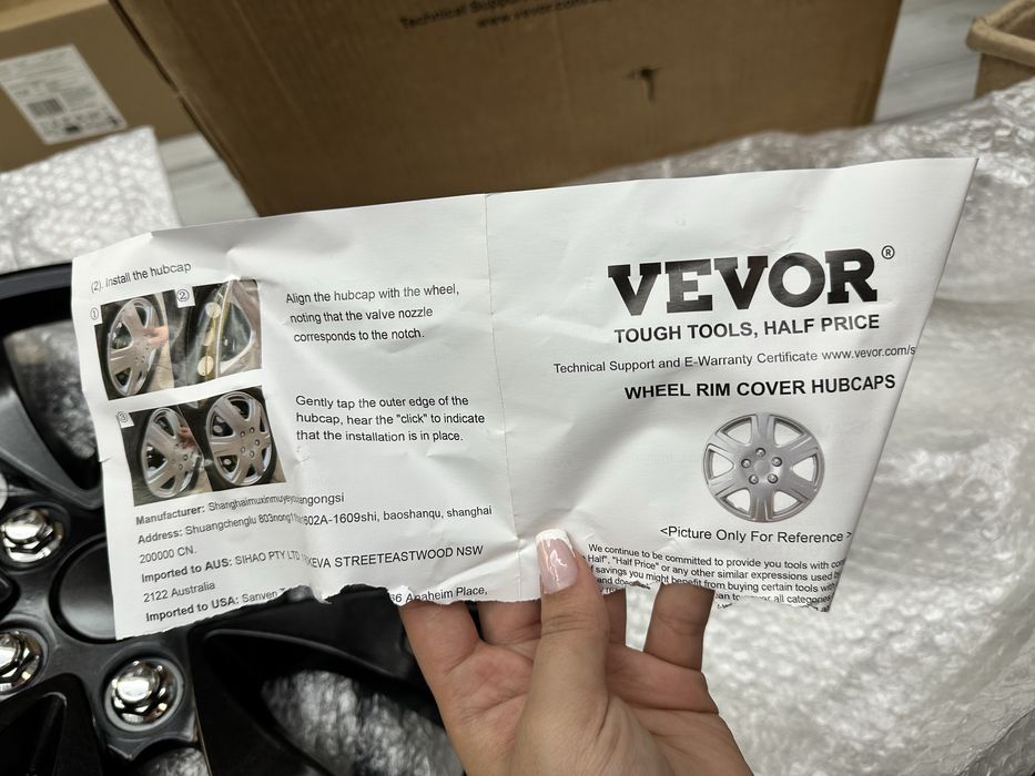 Conjunto de 4 Tampões Vevor
