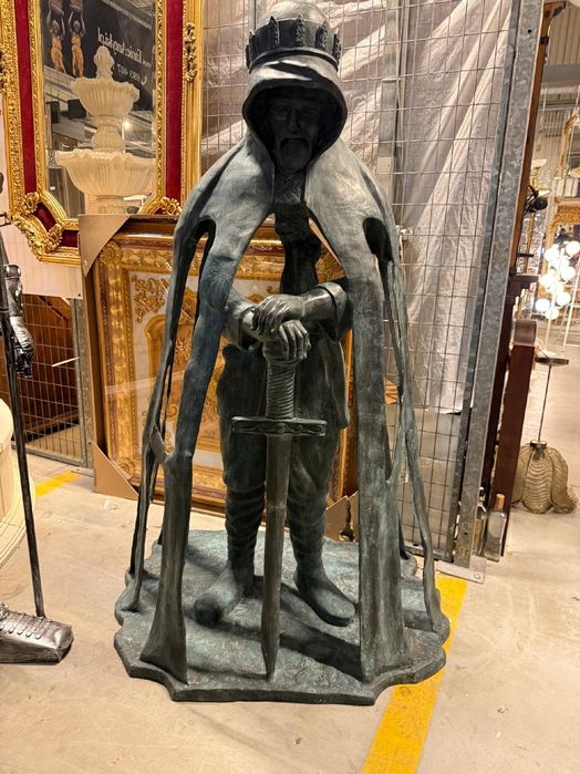 Posąg Króla Artura - Figura Z Brązu 180 Cm