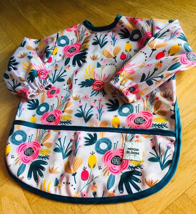 Kwiaty - Śliniak/ fartuszek Moonbloom / Moon bloom - BLW 6-36 miesięcy