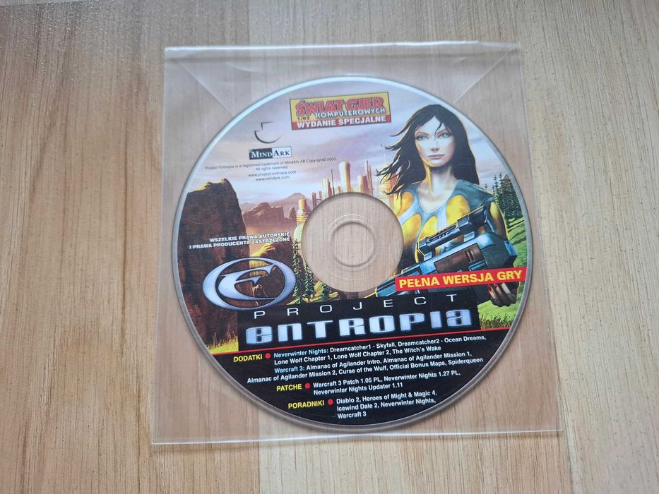 Project Entropia PC DVD Świat Gier Komputerowych