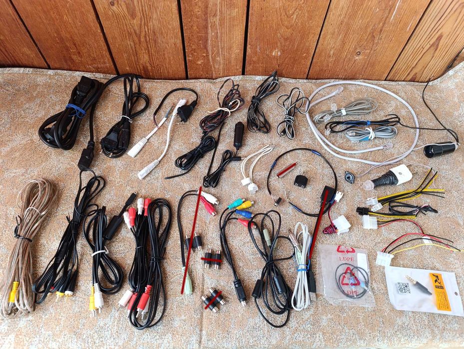 Кабель, Переходник разные. Кабель-Тюльпан RCA штекер с кабелем