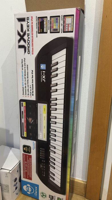 Teclado/Piano/Controlador iDance Groove Keys JX-1 – 49 teclas Bluetooth + caixa