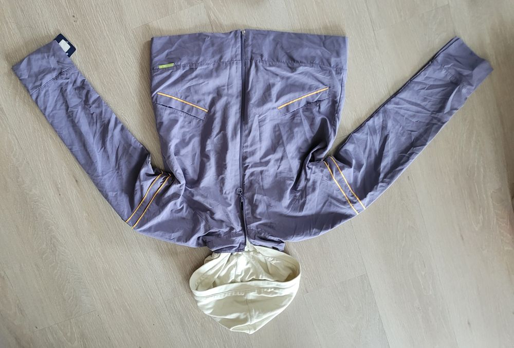 Komplet damski M Reebok kurtka 2w1 I spodnie fioletowe