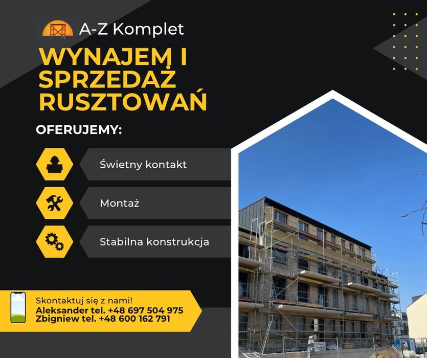 Montaż, sprzedaż, wynajem Layher rusztowania.Stemple,szalunki