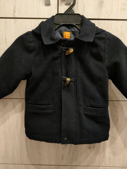 Płaszcz Mayoral rozm 86 granat chrzest święta