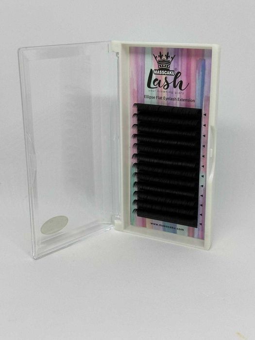 Sztuczne Rzęsy Kępki 12mm 0.20D Czarne MASSCAKU kod 1959