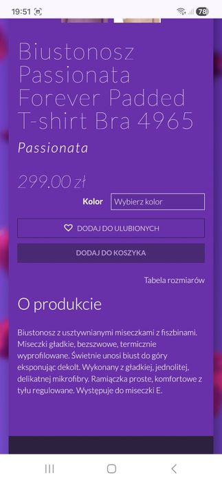 Biustonosz Passionata