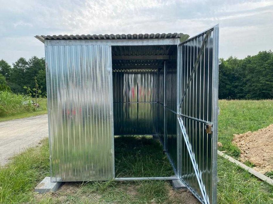 Garaż Blaszany 2x3 Garaż Blaszak blaszak Schowek Magazyn PRODUCENT RÓŻNE 3X5 4x6 4x5 6x5 5x7 6x6 6x5 7x5 9x6 3X3 garaż blaszany na budowe na wymiar