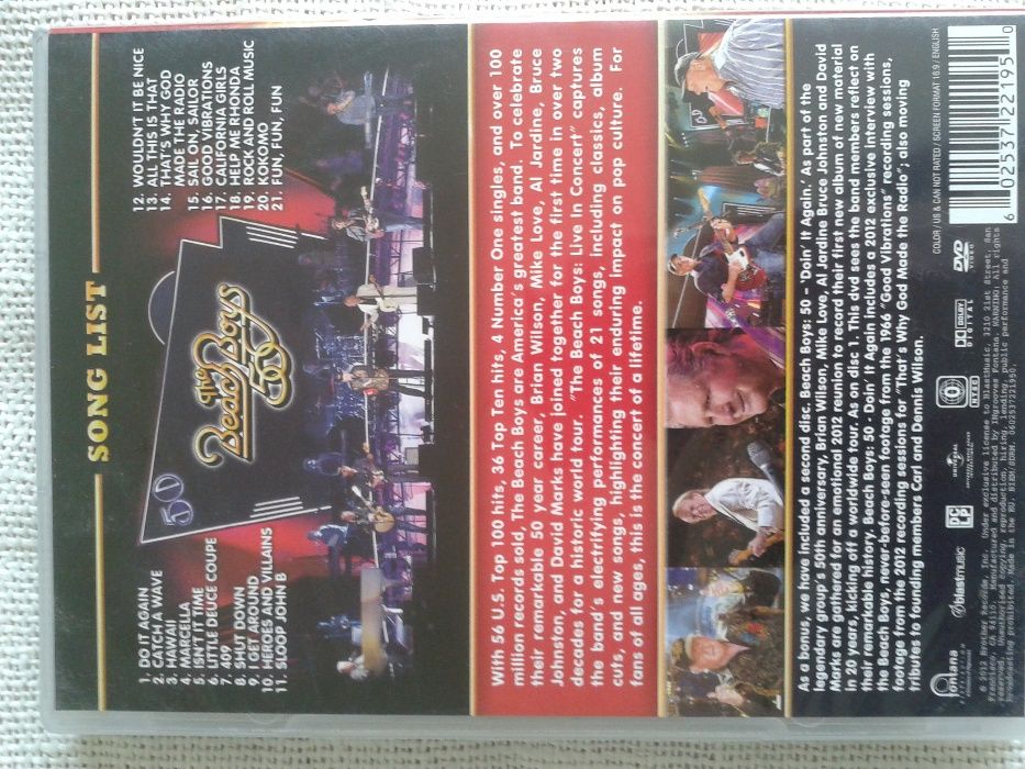 The Beach Boys 50 - Live In Concert [DVD] [2012]