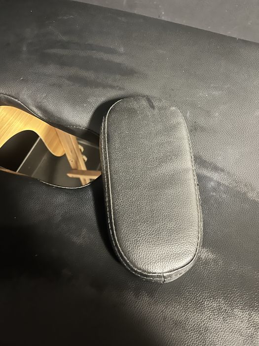 Stół do masażu trzy segmentowy leżanka czarna z możliwosćią regulacji