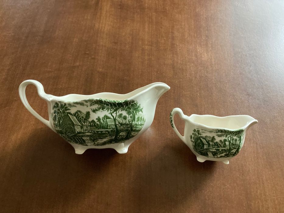 Mlecznik, porcelana, zielony