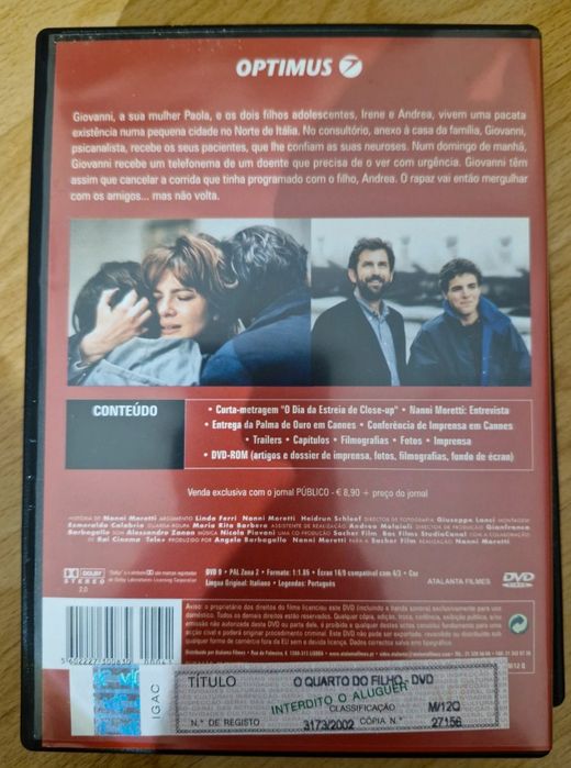 DVD o quarto do filho
