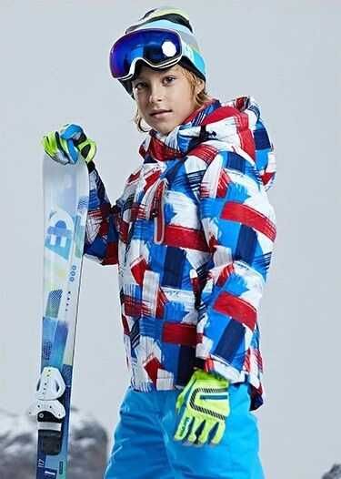 Лижна зимова термо куртка р 116 -128 горнолыжная теплая