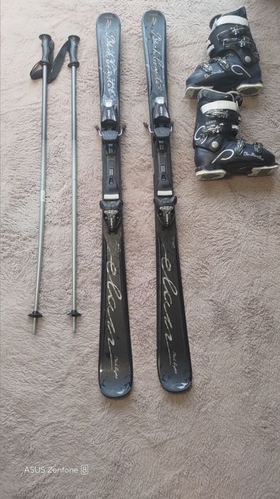 Narty Elan Blackcrystal 146cm buty dalbello aspire60 kijki völkl 115cm