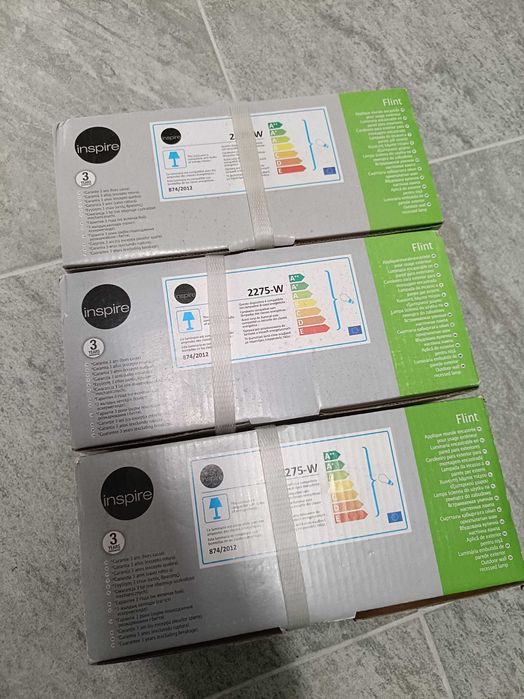 3 Focos de encastrar INSPIRE FLINT E27 Branco