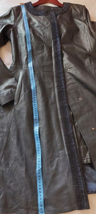 Плащ пальто шкіряний 46-48 р