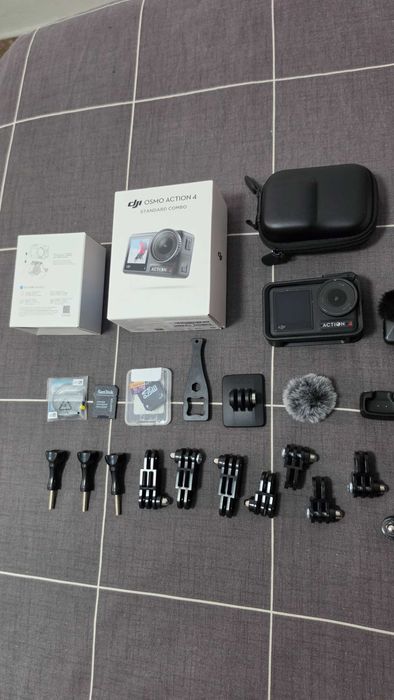 Câmera DJI Osmo Action 4 + microfone DJI Mini