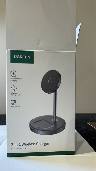 Бездротовий зарядний пристрій Ugreen 2 in 1