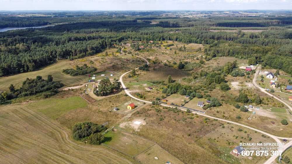 Mazury Ełk okolice Sajzy działka nad jeziorem    Sajzy   Ełk sprzedaż