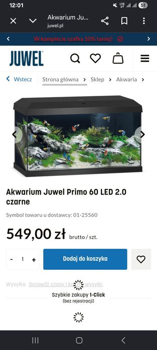 Wymienię akwarium 60L na 90-100L