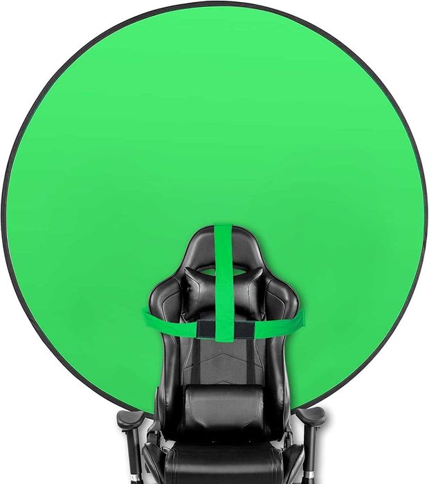 Fundo fotográfico 145 cm -  ecrã verde para reuniões online e outros