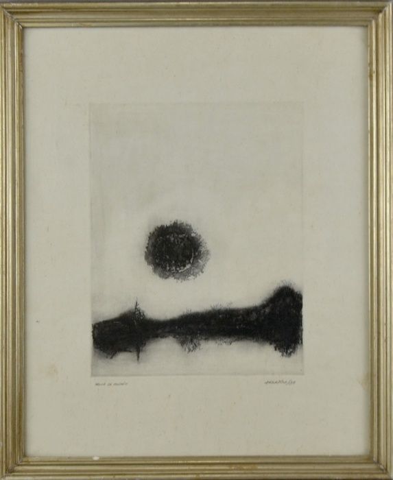 Prova de Ensaio do artista Artur Fino, emoldurada
