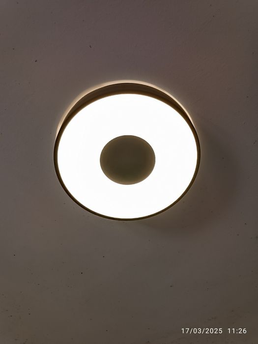 Candeeiro de teto preto regulável