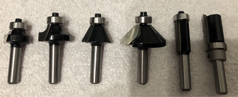 Набір фрез Bosch хвостовик Ø8мм, 6шт