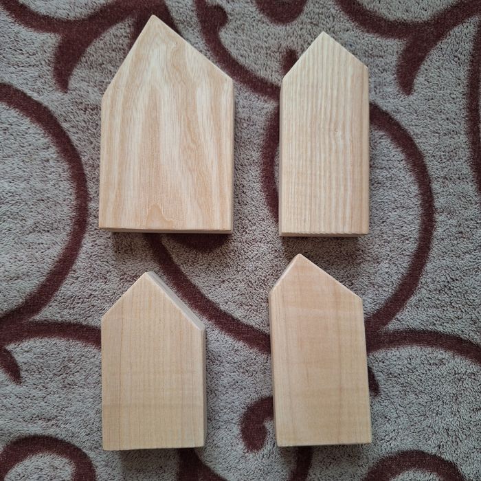 Бруски заготовки домики деревянные ясень