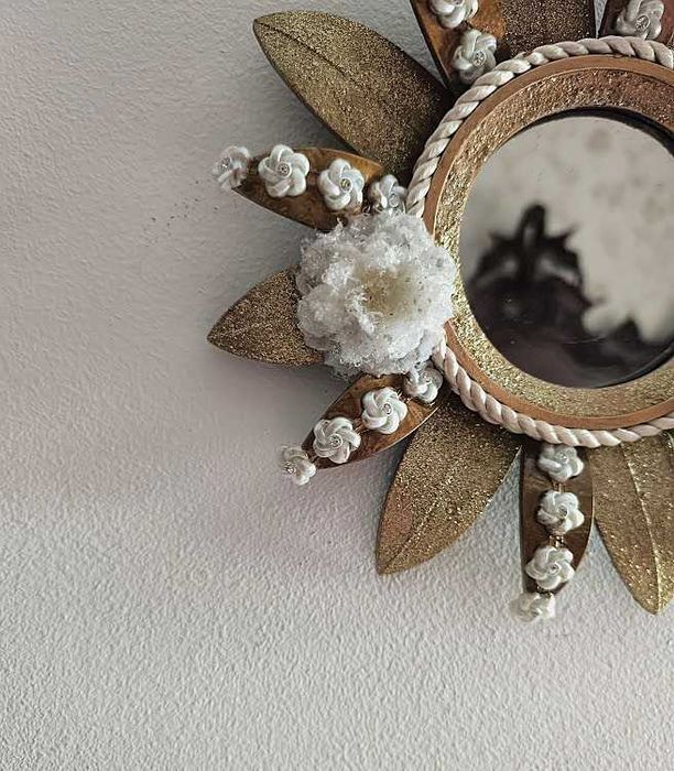 espelho de parede decorativo, trabalho artesanal - Novo sem etiqueta