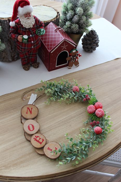 Coroa de Natal "Noel", El corte inglês, novo com etiqueta