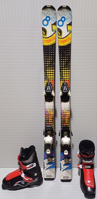 Zestaw narty 120 cm + buty 22.5 cm ~35 eu