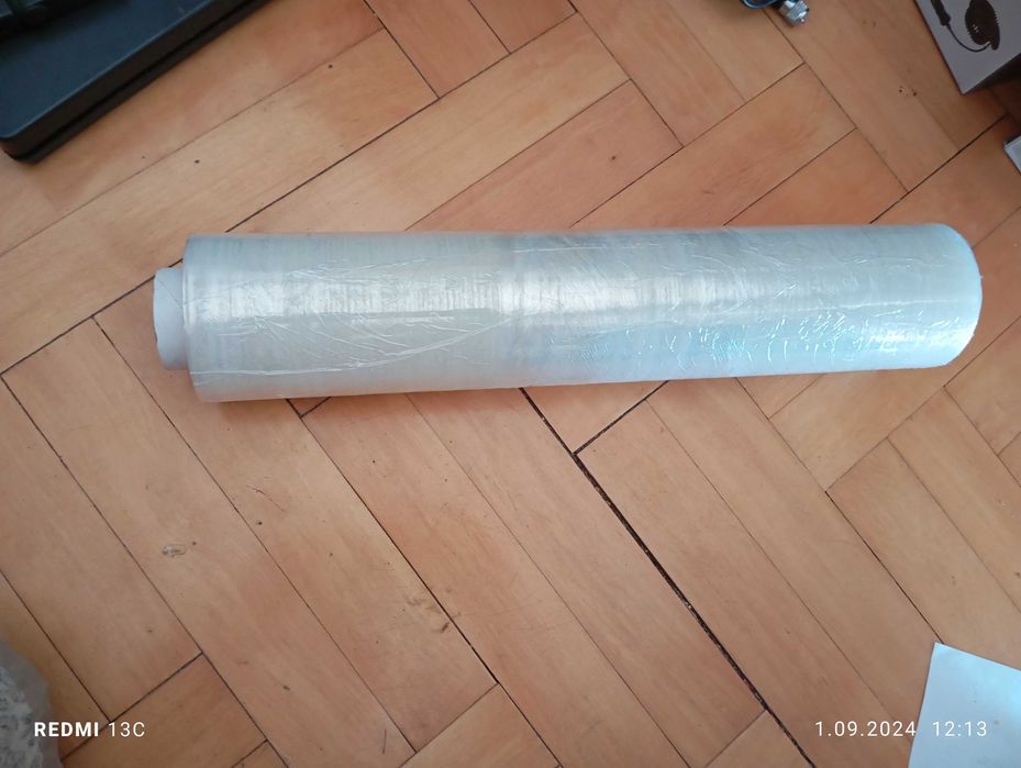 Folia strecz stretch przezroczysta 2,2kg NETTO 2,5kg BRUTTO MOCNA Łódź
