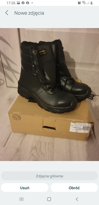 Obuwie robocze zimowe trzewiki rozmiar 45