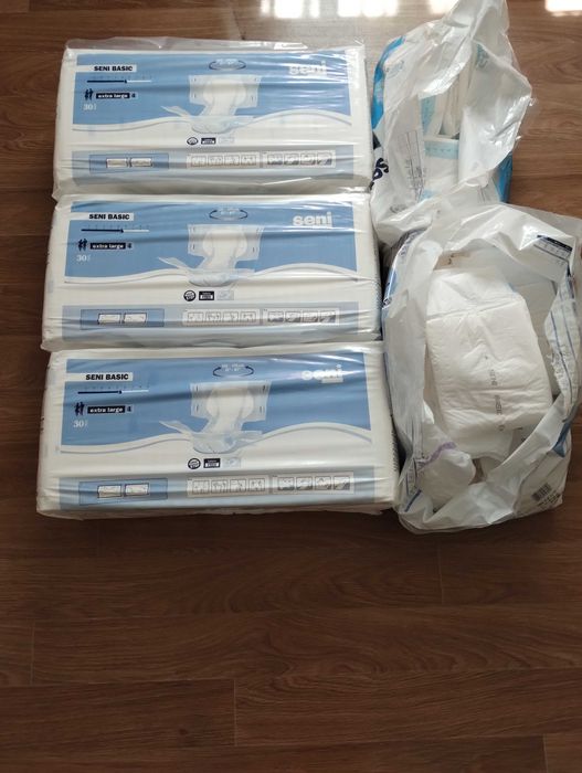 Підгузки Seni Basic Extra Large (3 упаковки + 15 підгузків)