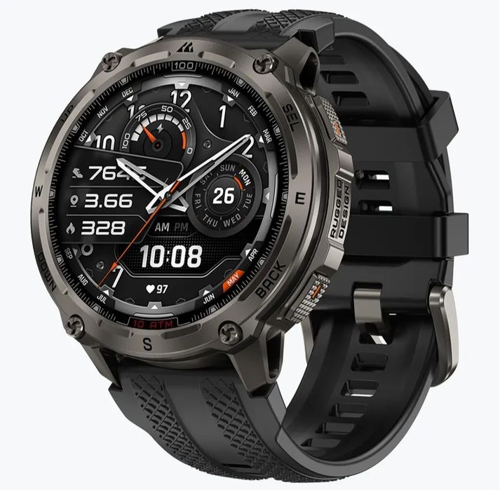 KOSPET TANK T4 Smartwatch Militarny GPS AMOLED 1.43" 10ATM Mapy Offline