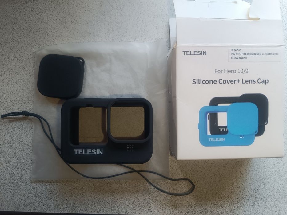 Etui silikonowe do GoPro 9/10/11/12 + osłona obiektywu